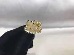 Hello Kitty Face 18K Gold Ring