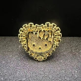 Hello Kitty Rolex Heart 18K Gold Ring