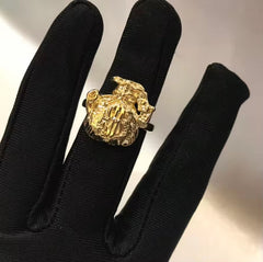 Money Bag 18K Gold Ring