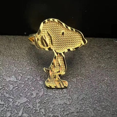 Snoopy 18K Gold Ring