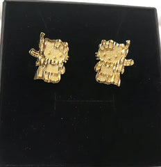 Hello Kitty AK 18K Gold Earrings