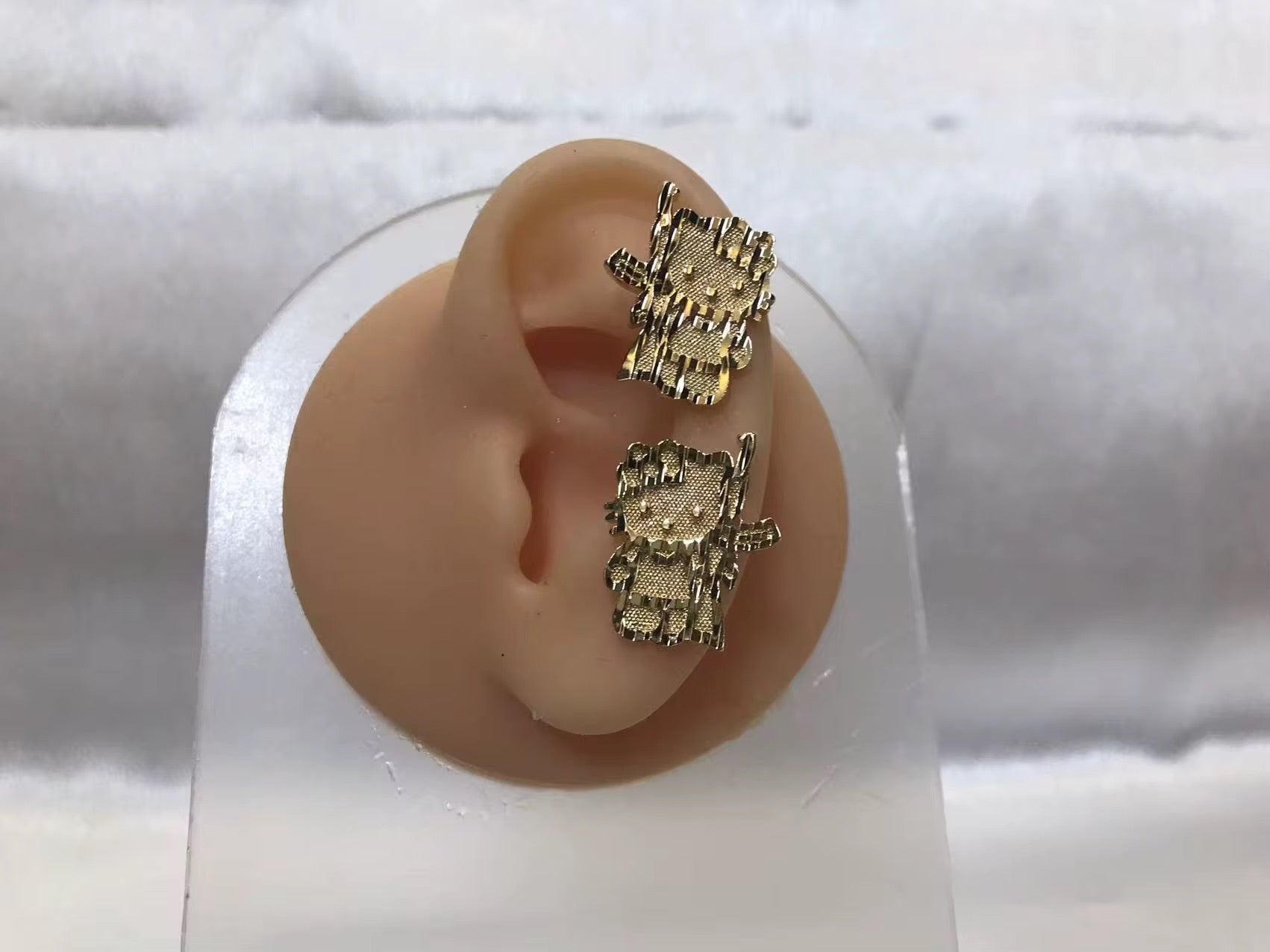 Hello Kitty AK 18K Gold Earrings