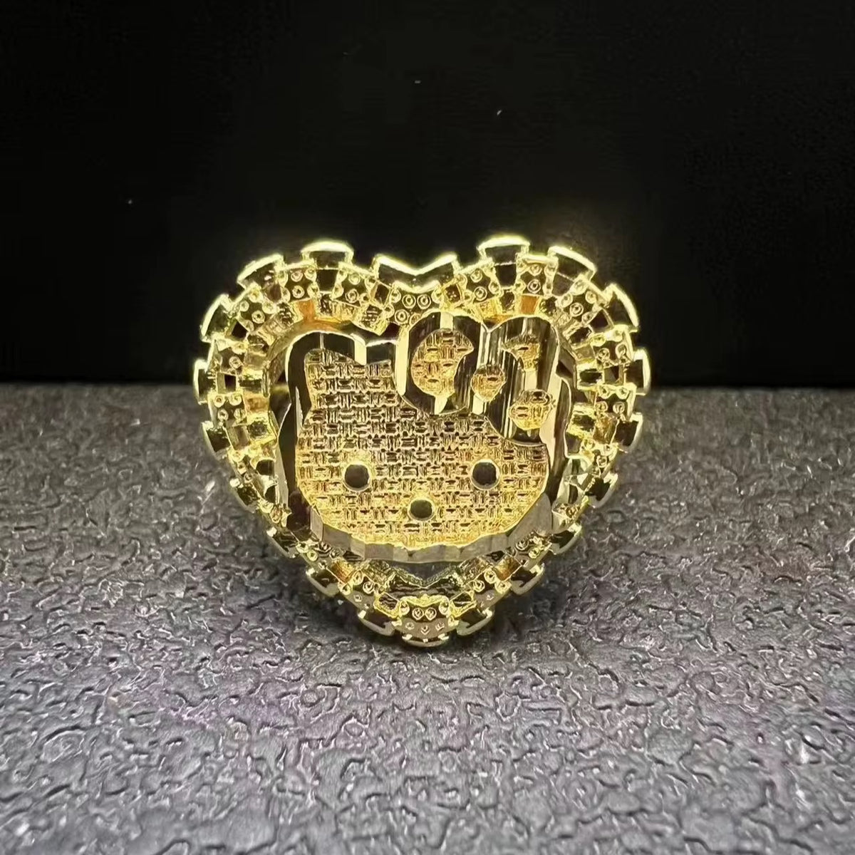 Hello Kitty Rolex Heart 18K Gold Ring