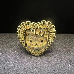 Hello Kitty Rolex Heart 18K Gold Ring